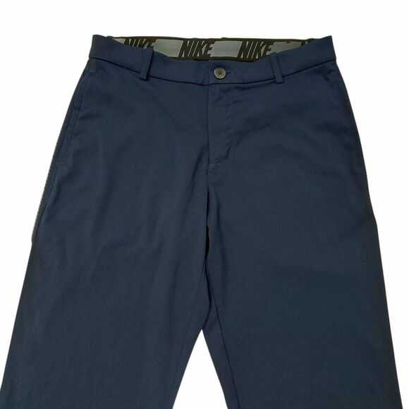 Nike Pants Mens 30x32 Navy Straight Leg Stretch Performance Comfort Preppy Golf - Picture 2 of 12